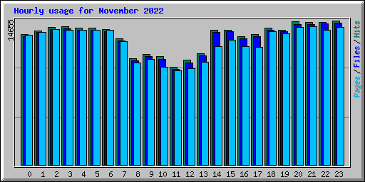 Hourly usage for November 2022