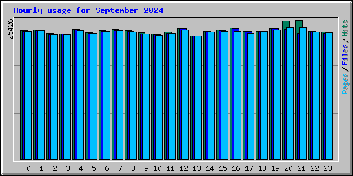 Hourly usage for September 2024